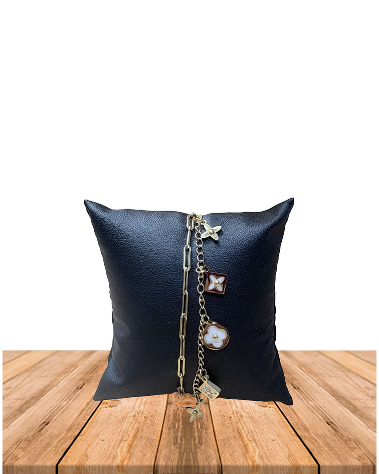 Brazalete / Tobillera de Acero inoxidable doble línea - 