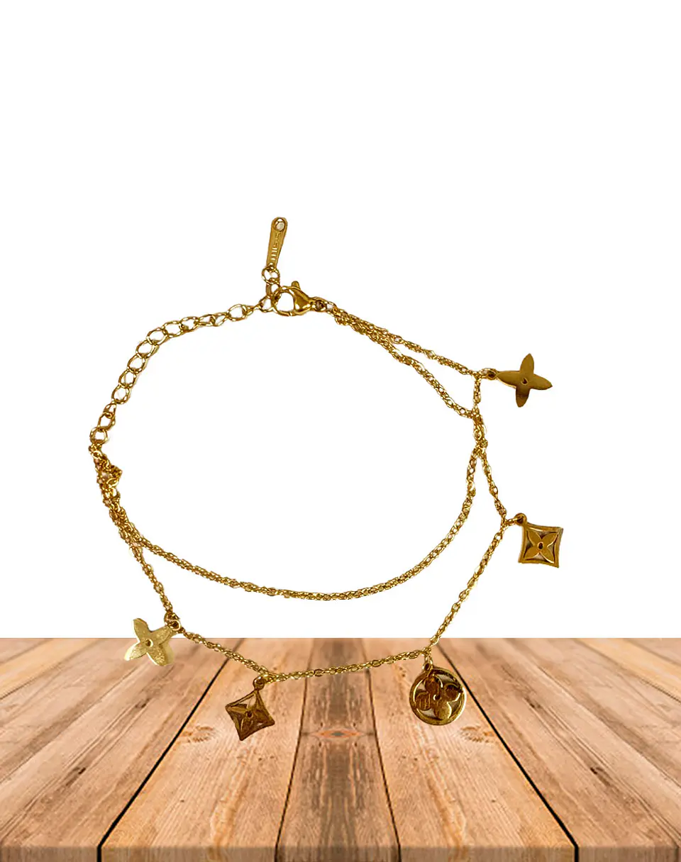Brazalete de Acero inoxidable línea doble  3