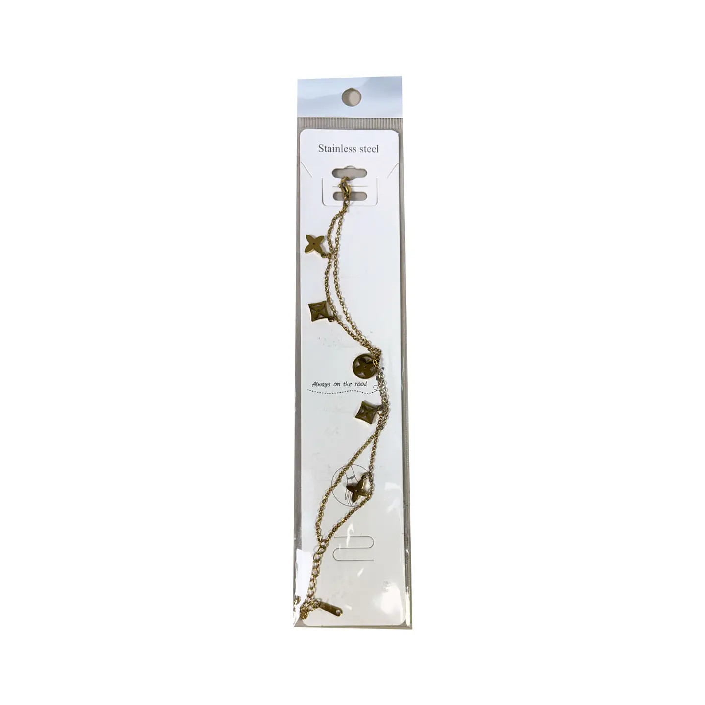 Brazalete de Acero inoxidable línea doble  6