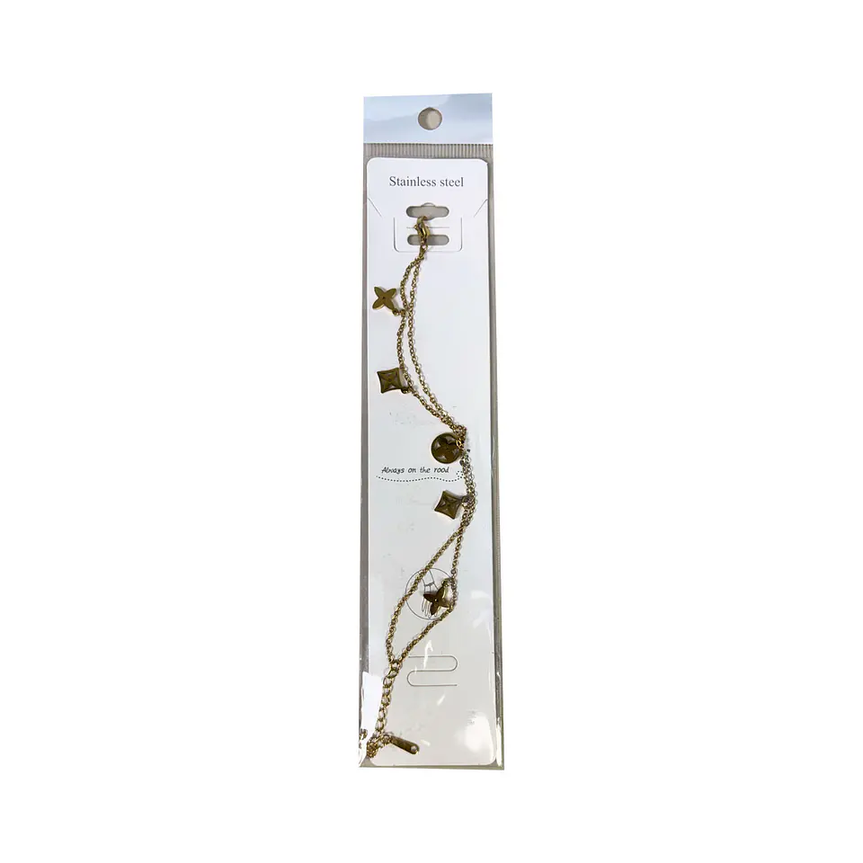Brazalete de Acero inoxidable línea doble  6