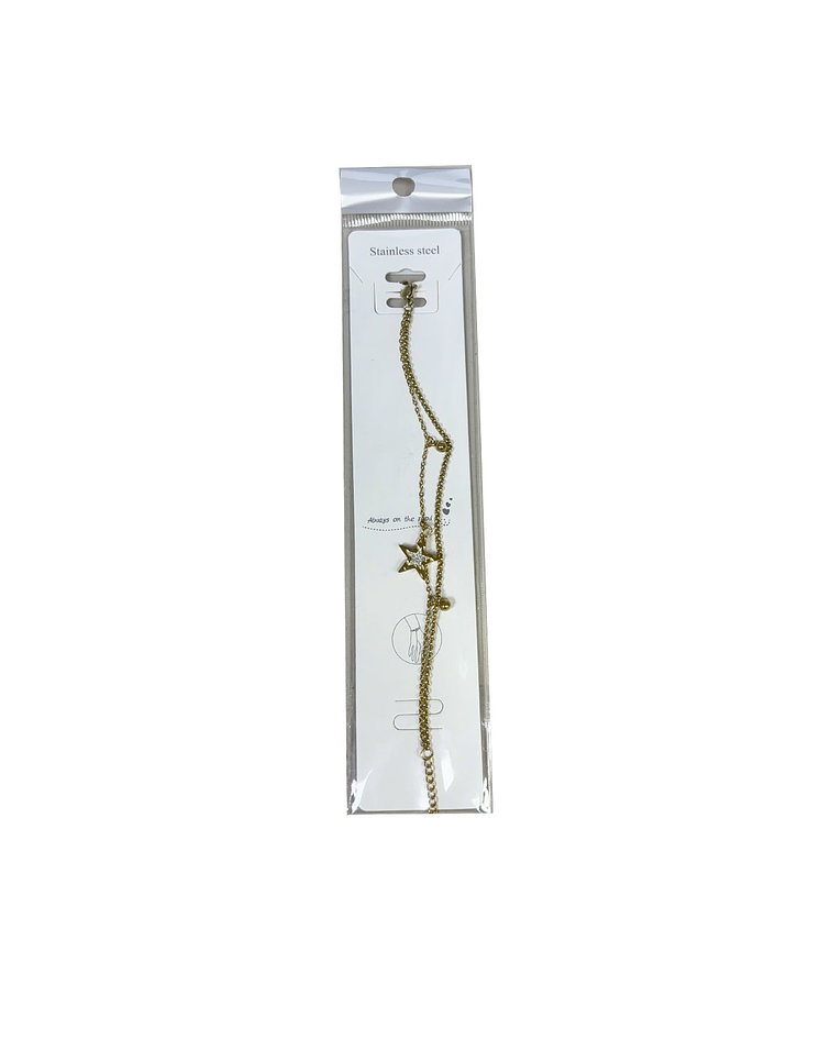 Brazalete / Tobillera de Acero inoxidable dijes 