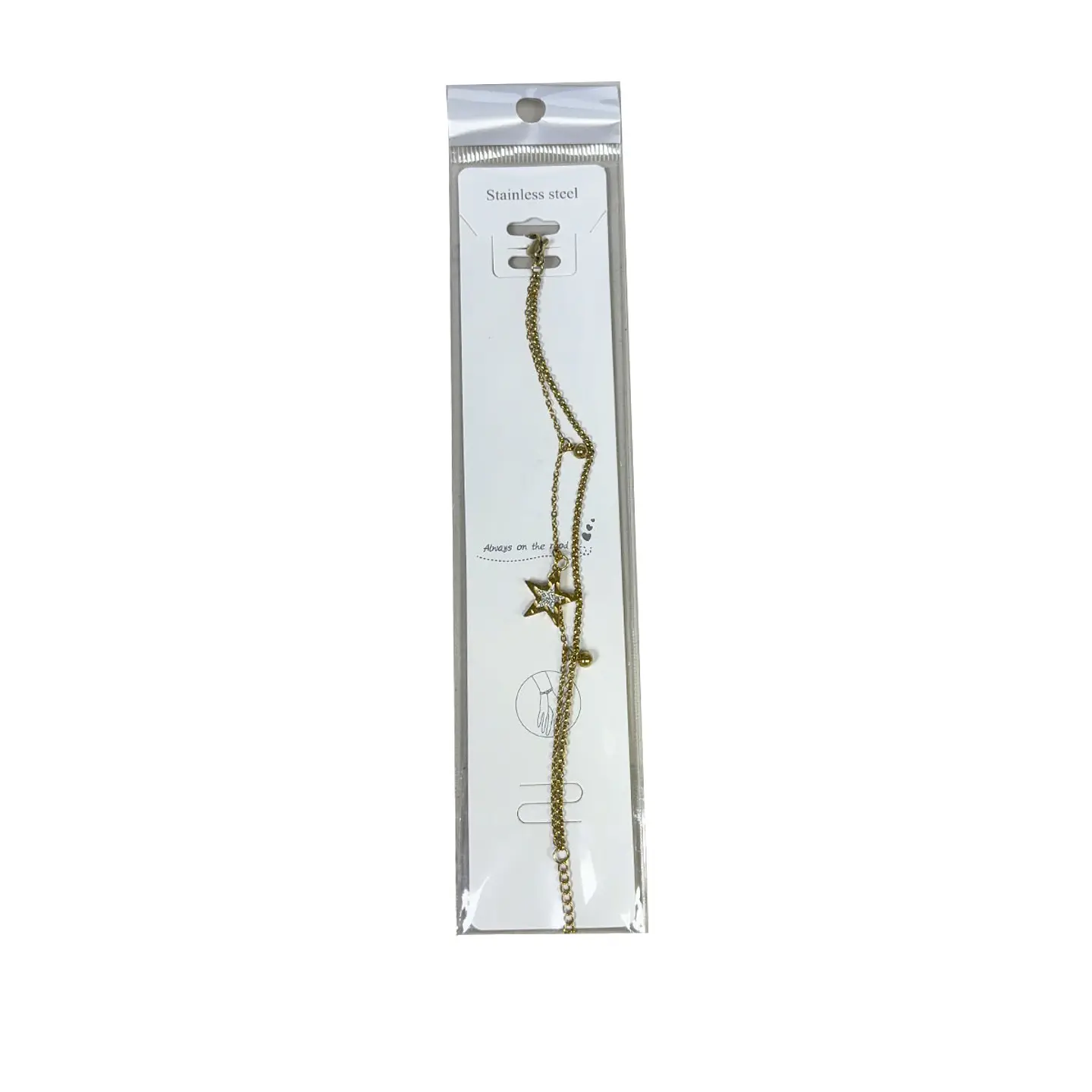 Brazalete / Tobillera de Acero inoxidable dijes  5