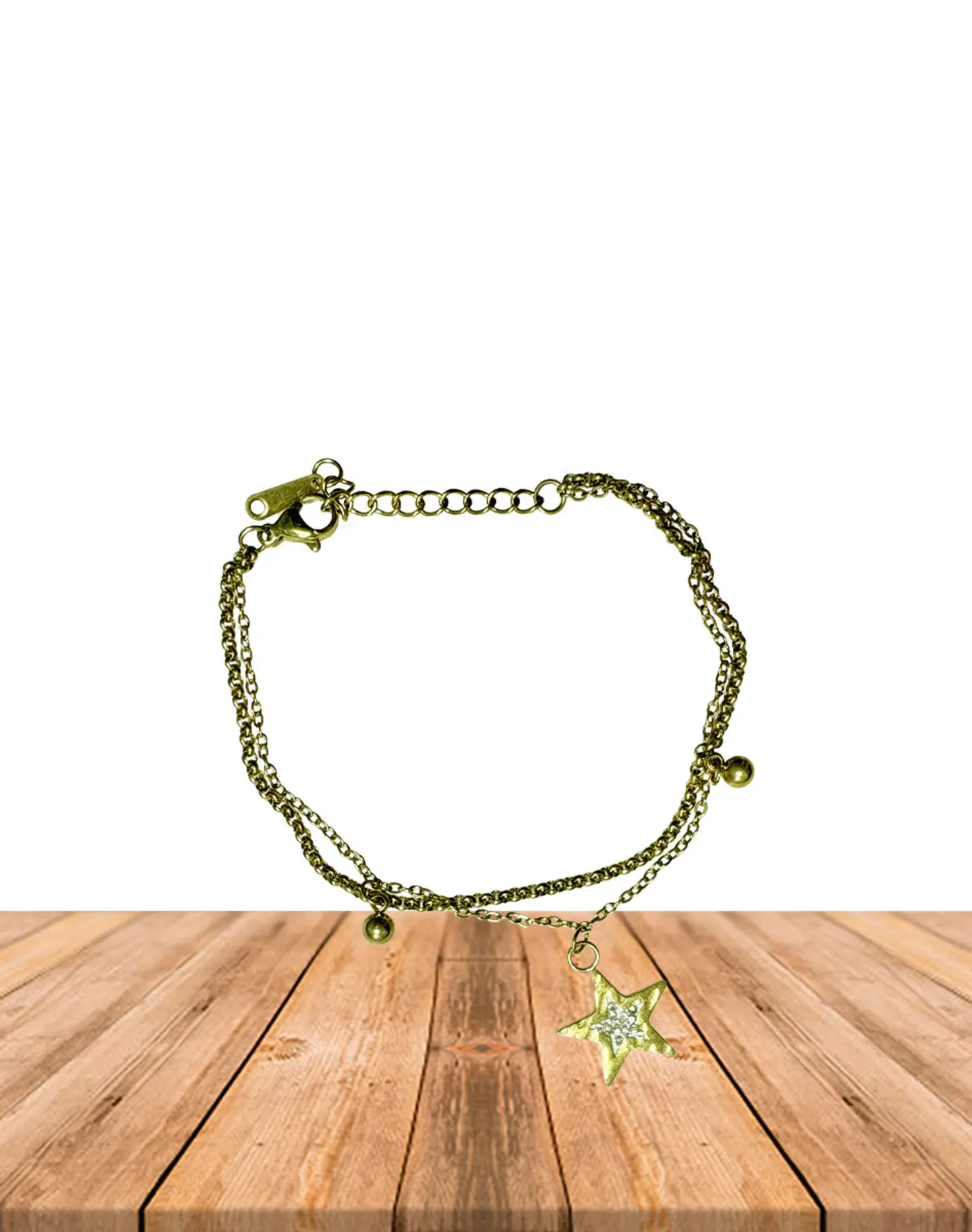 Brazalete / Tobillera de Acero inoxidable dijes  3