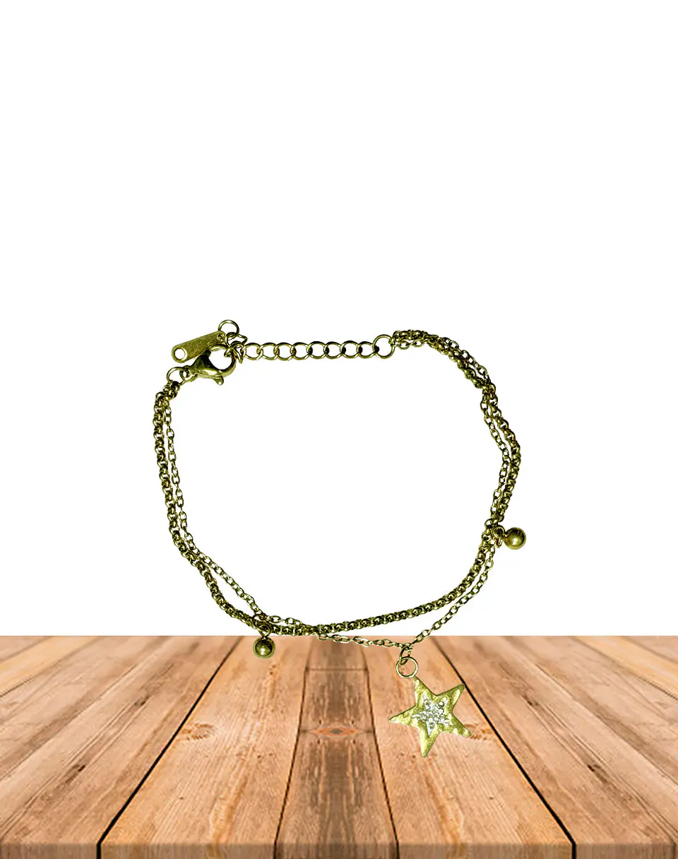 Brazalete / Tobillera de Acero inoxidable dijes  3
