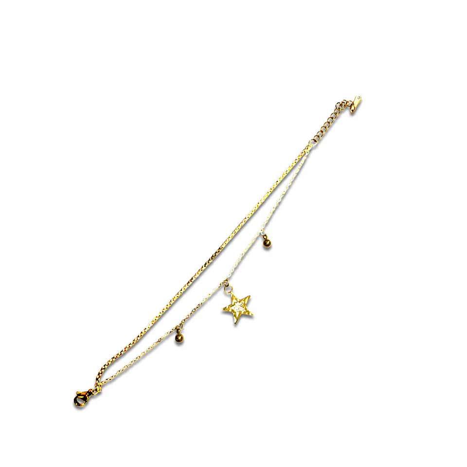 Brazalete / Tobillera de Acero inoxidable dijes  4