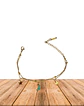 Brazalete / Tobillera de Acero inoxidable dijes-luna y estrella - Miniatura 3