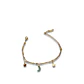 Brazalete / Tobillera de Acero inoxidable dijes-luna y estrella - Miniatura 4