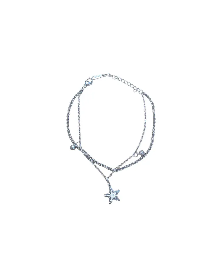 Brazalete / Tobillera de Acero inoxidable dijes 