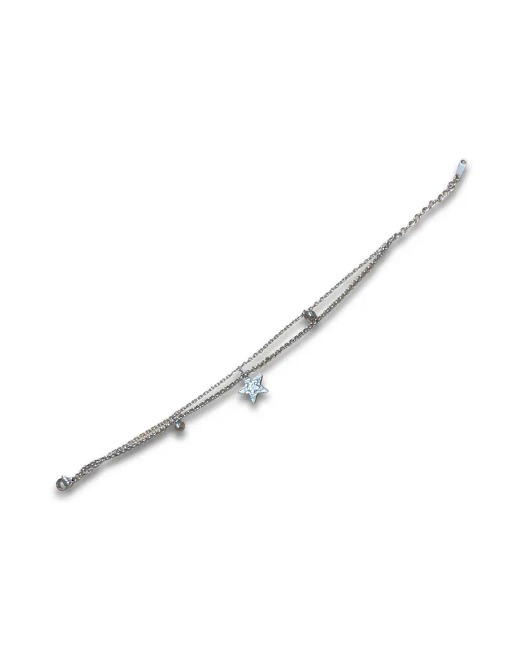 Brazalete / Tobillera de Acero inoxidable dijes 