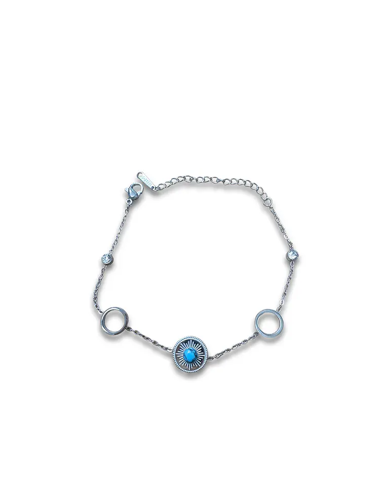 Brazalete / Tobillera de Acero inoxidable dijes