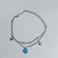Brazalete / Tobillera de Acero inoxidable doble línea - Corazones - Miniatura 8