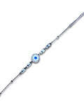 Brazalete de Acero inoxidable tercer ojo y diamantes