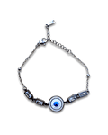 Brazalete de Acero inoxidable tercer ojo y diamantes