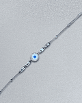 Brazalete de Acero inoxidable tercer ojo y diamantes