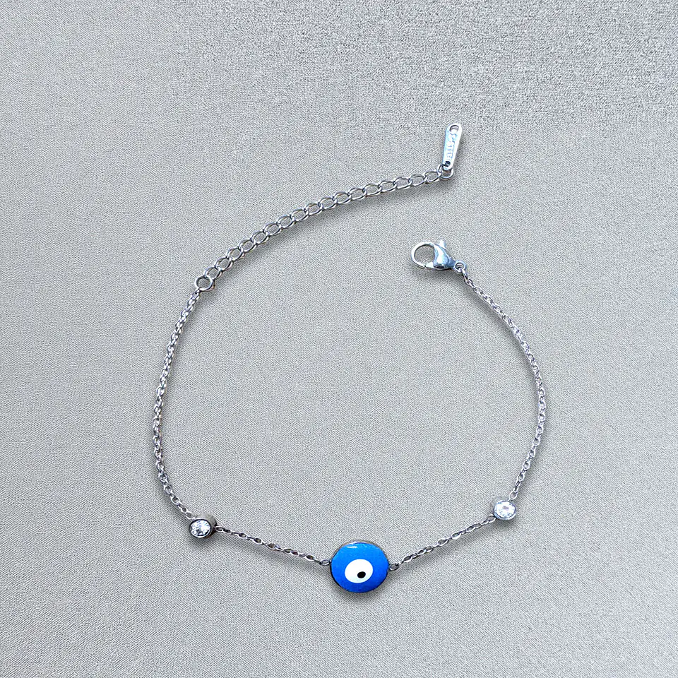 Brazalete / Tobillera de Acero inoxidable Tercer ojo delgado 10