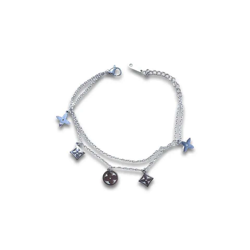 Brazalete de Acero inoxidable línea doble  7