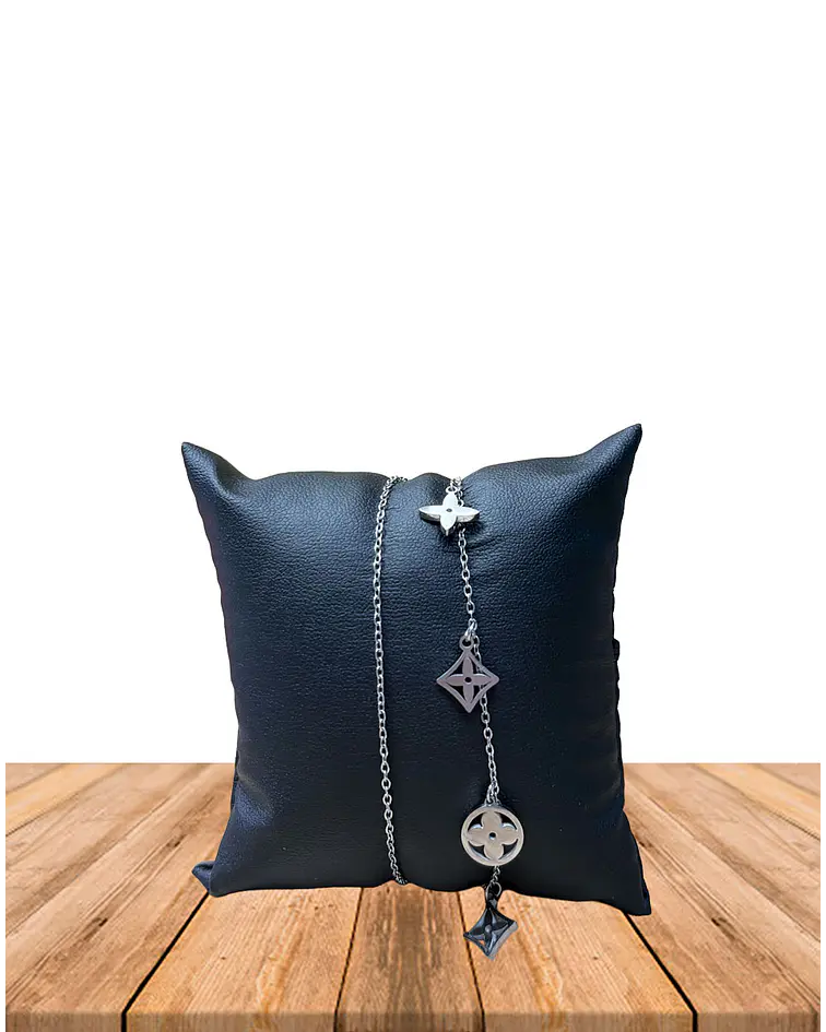 Brazalete de Acero inoxidable línea doble 