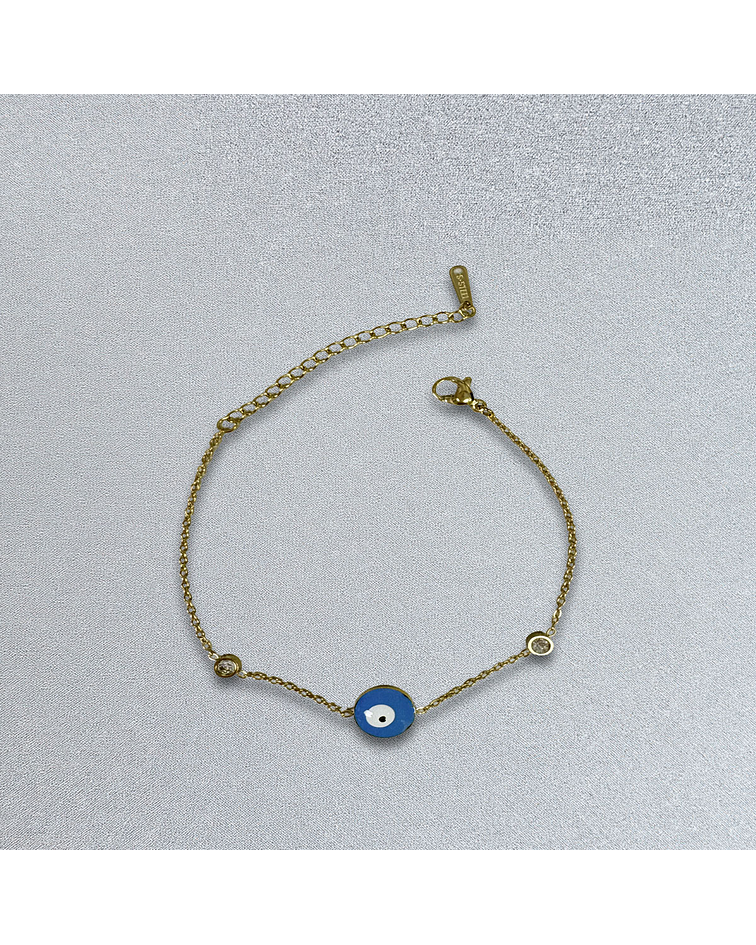 Brazalete / Tobillera de Acero inoxidable Tercer ojo delgado