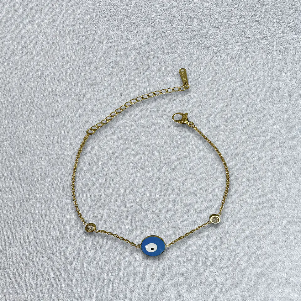 Brazalete / Tobillera de Acero inoxidable Tercer ojo delgado 9