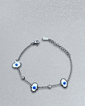 Brazalete / Tobillera de Acero inoxidable Mano de Fatima.