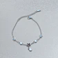 Brazalete / Tobillera de Acero inoxidable dijes-estrella y perlas - Miniatura 8