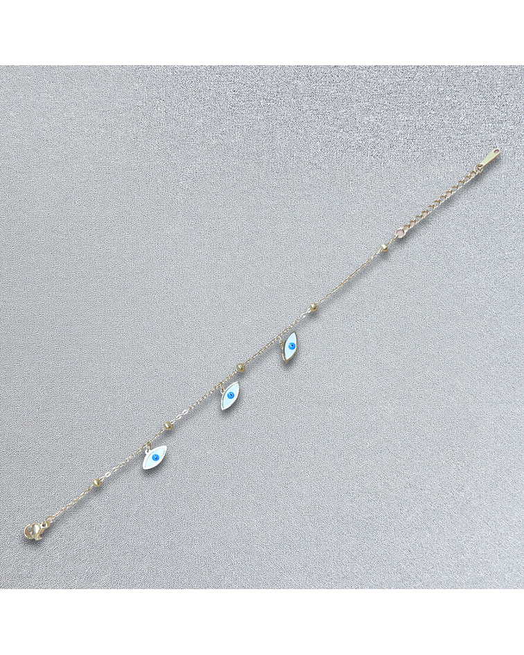 Brazalete de Acero inoxidable tercer ojo dijes