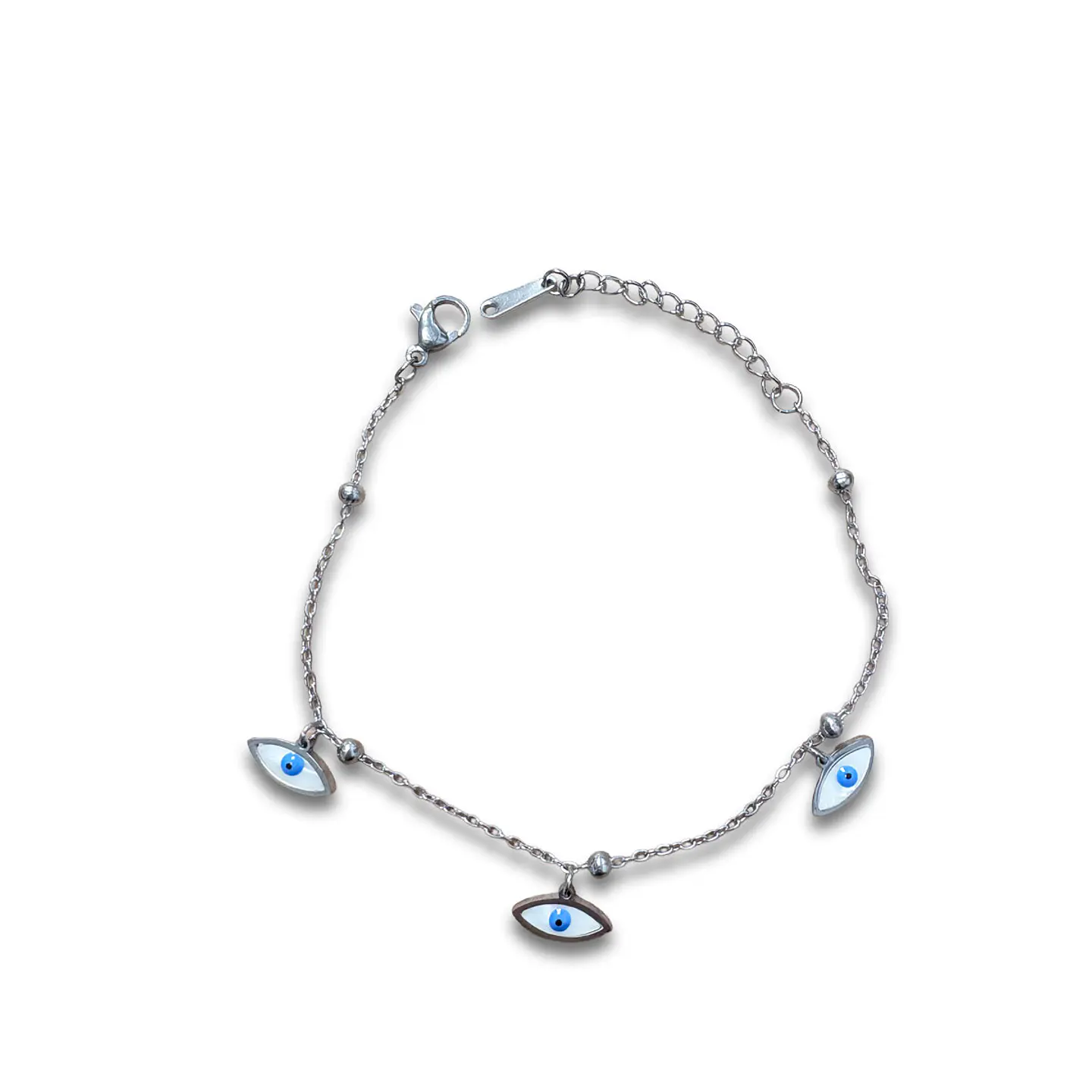 Brazalete de Acero inoxidable tercer ojo dijes 3