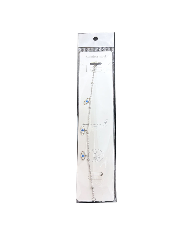 Brazalete de Acero inoxidable tercer ojo dijes