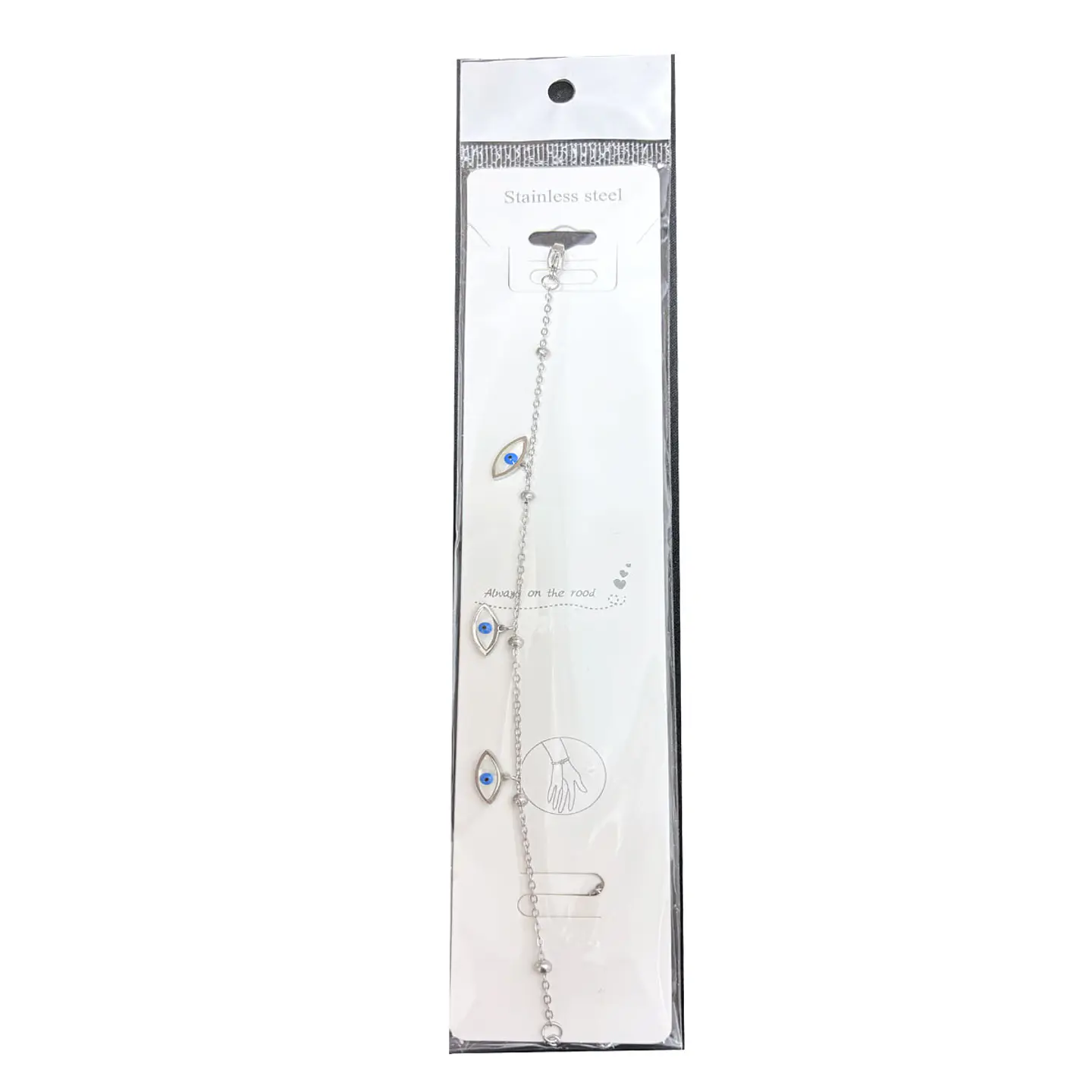 Brazalete de Acero inoxidable tercer ojo dijes 9