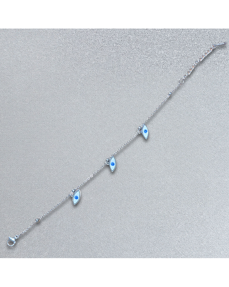 Brazalete de Acero inoxidable tercer ojo dijes