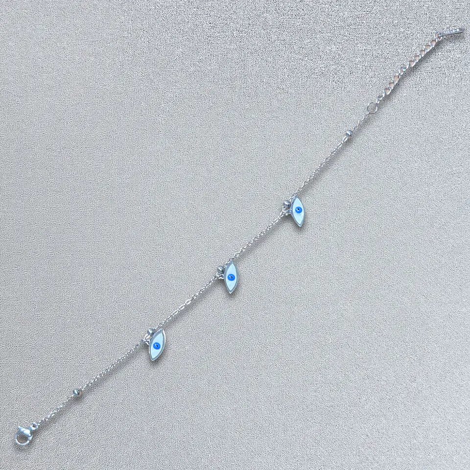 Brazalete de Acero inoxidable tercer ojo dijes 8
