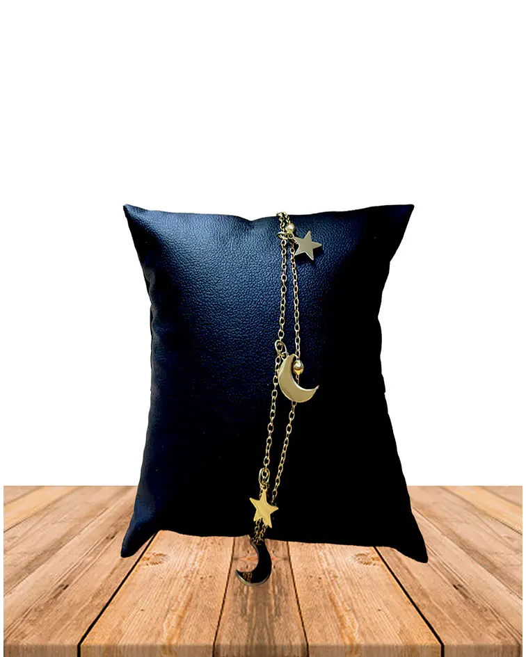 Brazalete / Tobillera de Acero inoxidable doble línea 