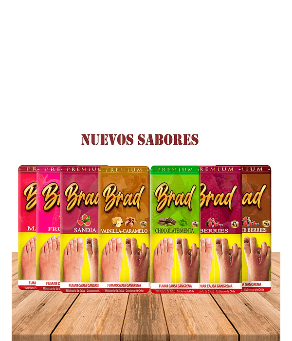 Tabaco BRAD 45g Sabores