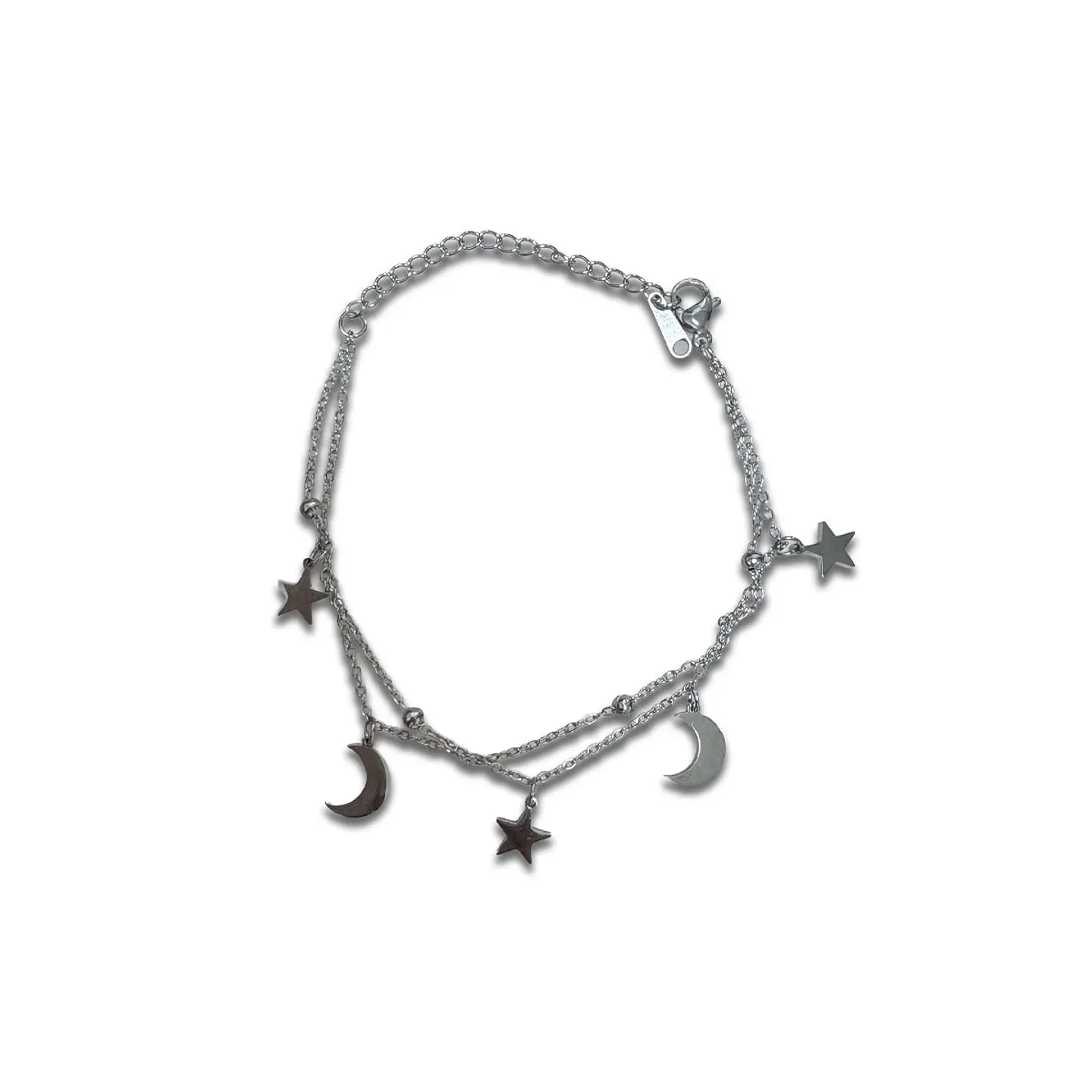 Brazalete / Tobillera de Acero inoxidable doble línea  5