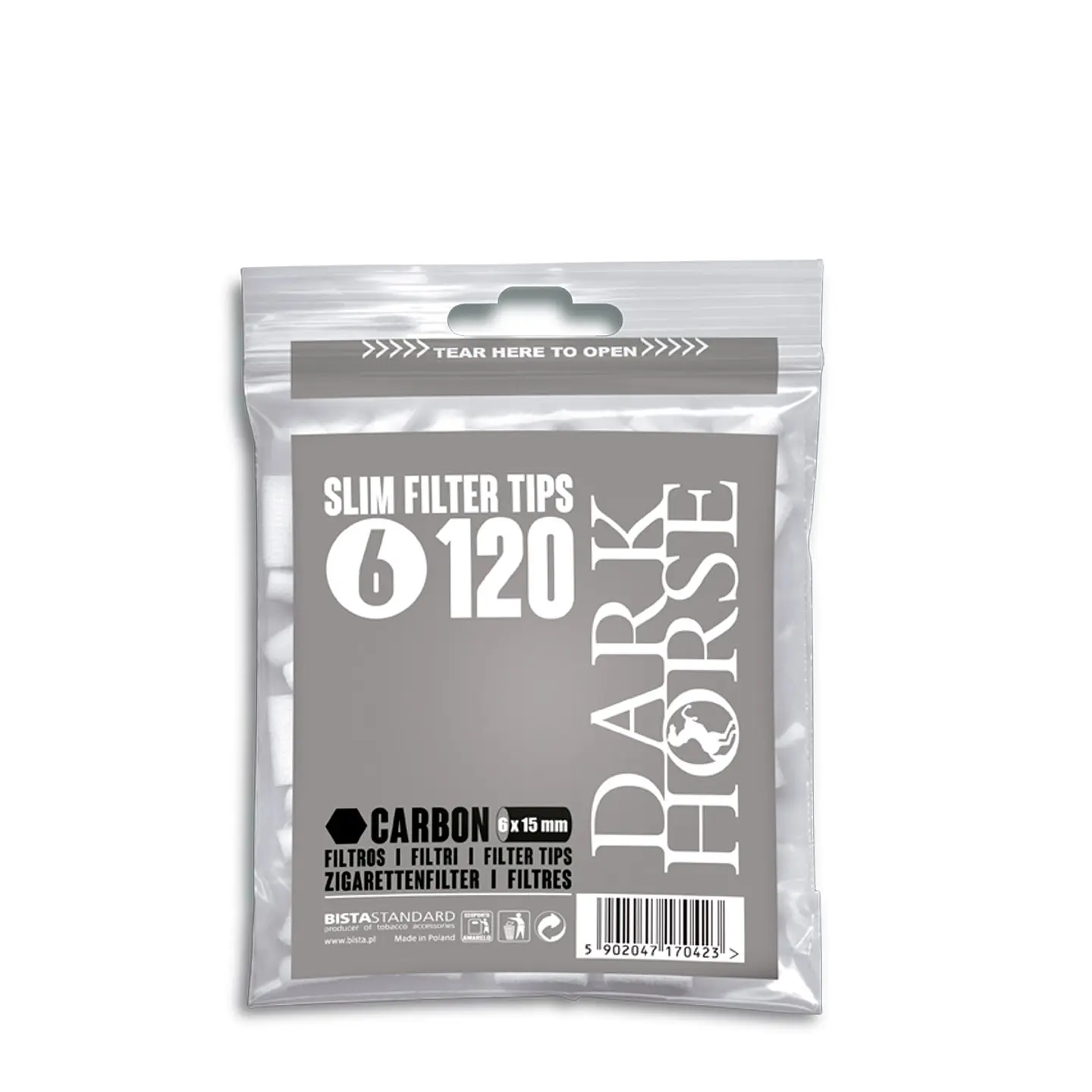 Filtro Dark Horse Carbón  Slim 120 unidades 2