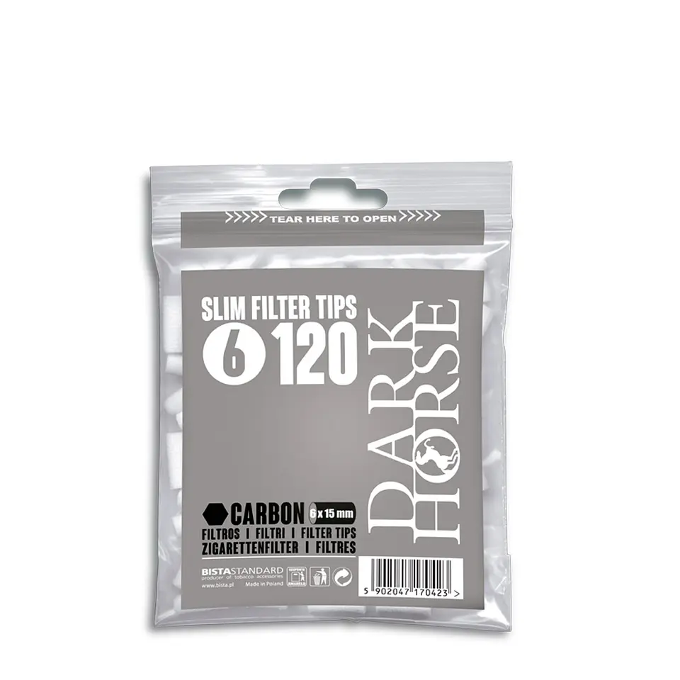 Filtro Dark Horse Carbón  Slim 120 unidades 2