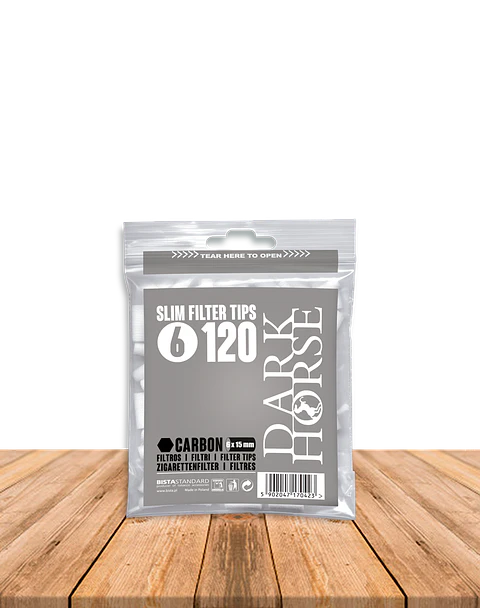 Filtro Dark Horse Carbón  Slim 120 unidades