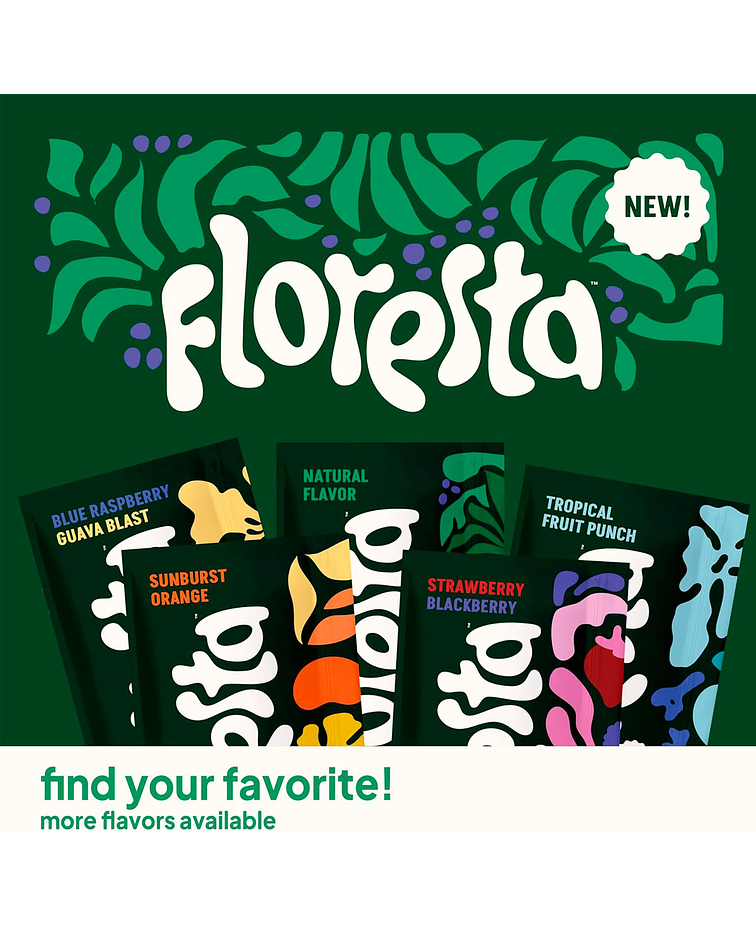 Acai Wraps Floresta Blue Raspberry Guava Blast.