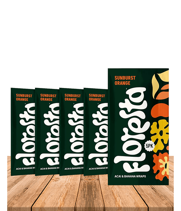 Acai Wraps Floresta Blue Sunburst orange