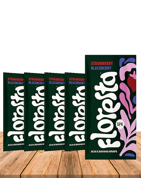Acai Wraps Floresta Strawberry Blackberry