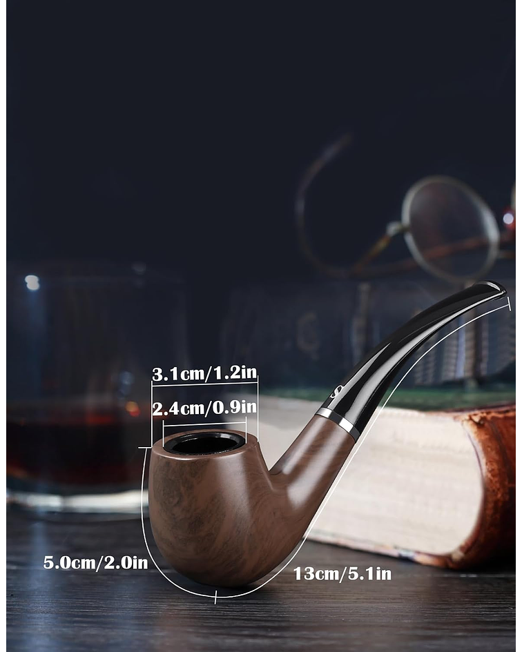 Pipa de Madera Color Marrón JI25-272