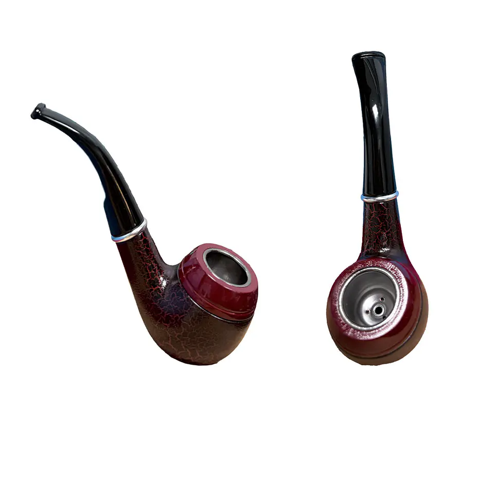 Pipa de Madera Color Craquelado JI25-275 2