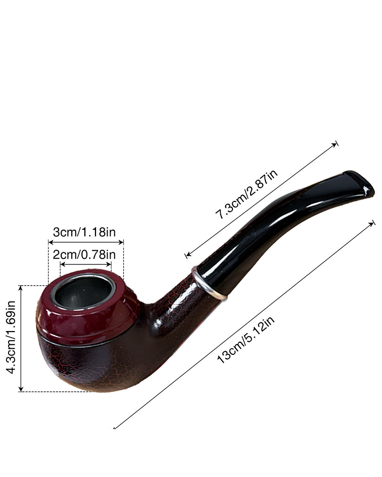 Pipa de Madera Color Craquelado JI25-275