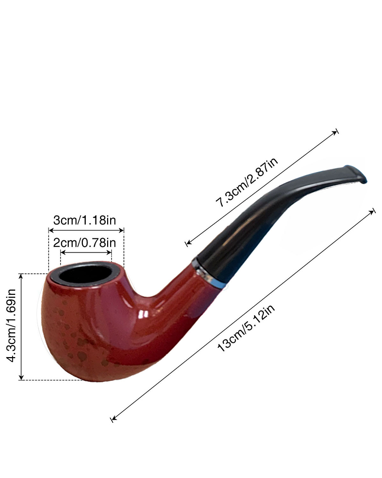 Pipa de Madera Color ladrillo JI25-273