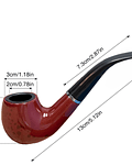 Pipa de Madera Color ladrillo JI25-273