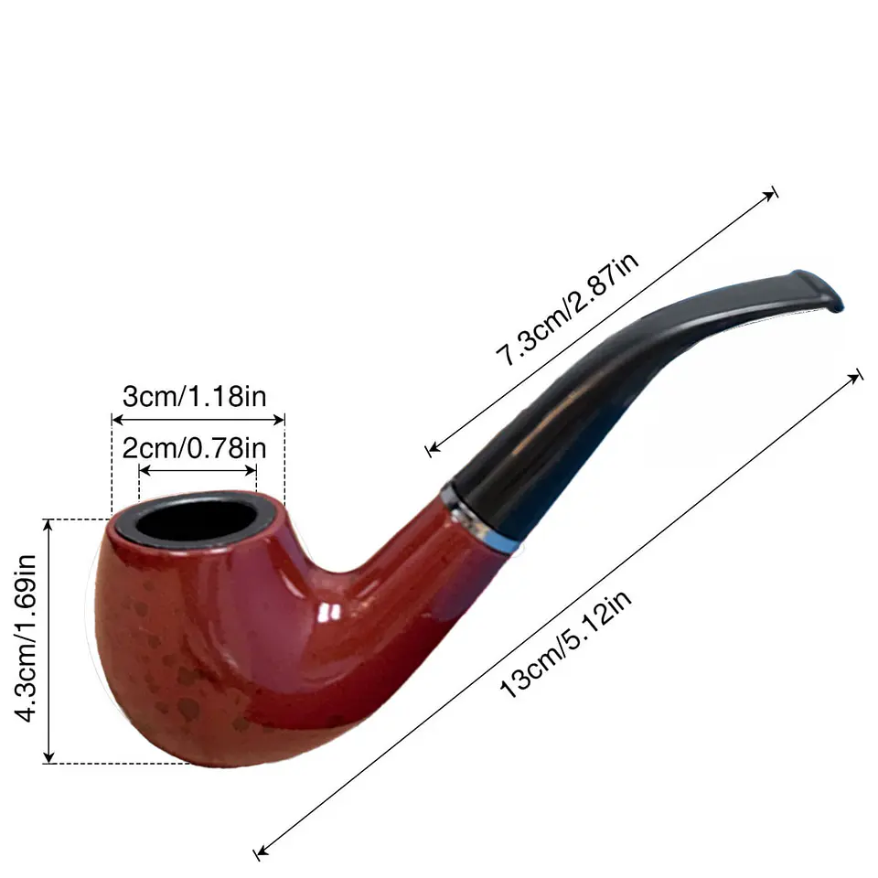 Pipa de Madera Color ladrillo JI25-273 2