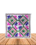 Funda de Cojín Bordado Blanca 105-109