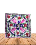 Funda de Cojín Bordado Blanca 105-109