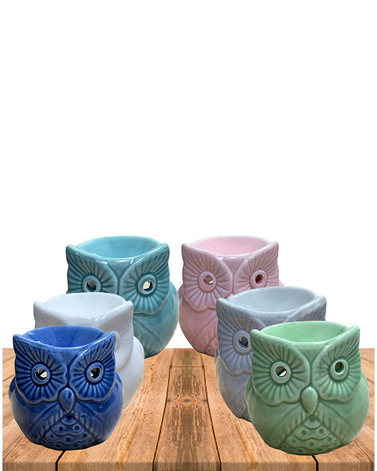 Difusor Cerámica Búho Colores JI25-81