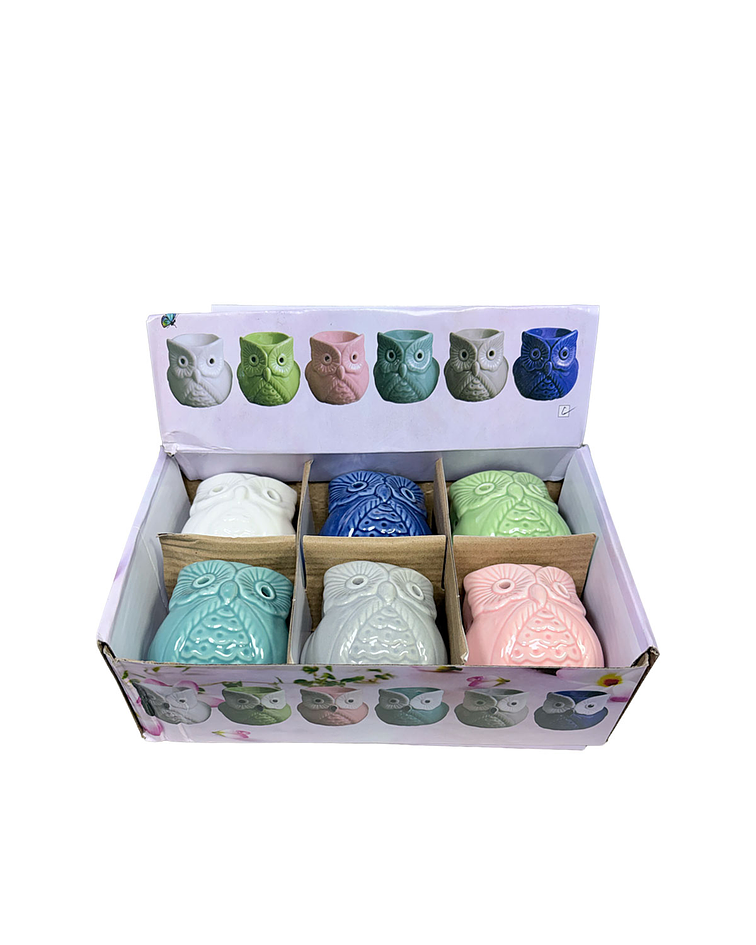 Difusor Cerámica Búho Colores JI25-81